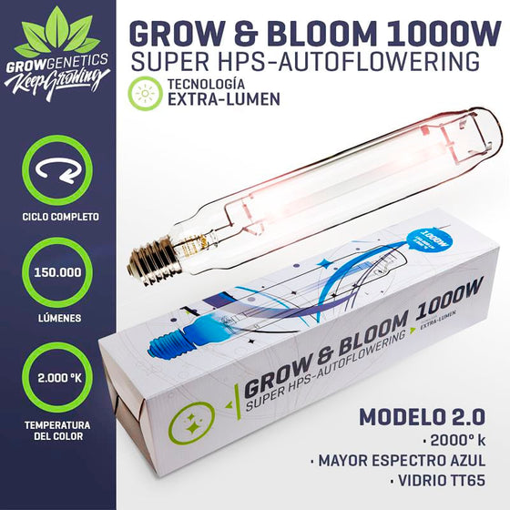Grow Genetics - Ampolleta Dual Grow & Bloom 1000W